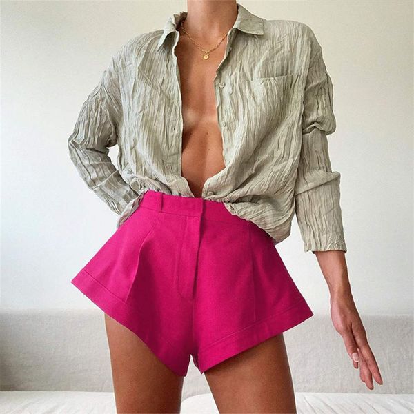 women's short summer solid color wide leg ladies casual high waist short pants ins streetwear clothes 230220, White;black
women's short summer solid color wide leg ladies casual high waist short pants ins streetwear clothes 230220, White;black
