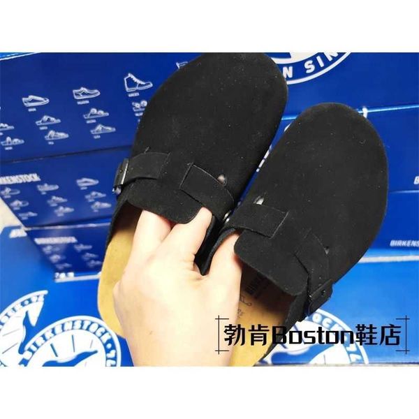 designer birkinstock slippers lazy shoes men's and women's boken sanded suede leather bag cork flat heel boken casual bag half sli, Black
designer birkinstock slippers lazy shoes men's and women's boken sanded suede leather bag cork flat heel boken casual bag half sli, Black