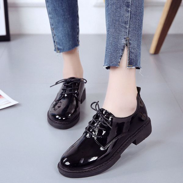 dress shoes fashion spring autumn oxford flats woman loafers femme patent leather casual riband women's 230220, Black
dress shoes fashion spring autumn oxford flats woman loafers femme patent leather casual riband women's 230220, Black