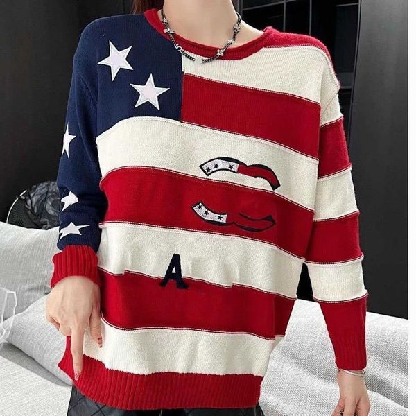 23ss brand designer women striped round neck sweater cc autumn winter new high-end little fragrance college style womens clothing, White;black
23ss brand designer women striped round neck sweater cc autumn winter new high-end little fragrance college style womens clothing, White;black