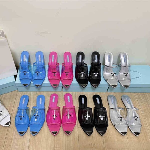 pvc transparent film slippers fine tip high heels open toe sandals, Black 
pvc transparent film slippers fine tip high heels open toe sandals, Black