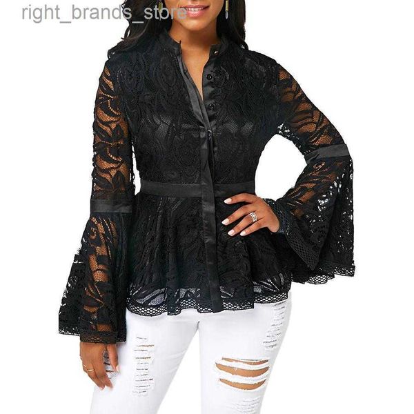 women's t-shirt women's t-shirt women shirts blouses chiffon long flared sleeve waist tight lace stitching blouse women blouse chi, White
women's t-shirt women's t-shirt women shirts blouses chiffon long flared sleeve waist tight lace stitching blouse women blouse chi, White