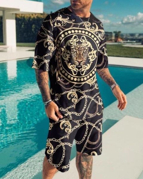 2023 summer tracksuits new sports suit men printed casual short sleeve t shirt men's pullover shirt men's clothing tracksuit sweat, Gray 
2023 summer tracksuits new sports suit men printed casual short sleeve t shirt men's pullover shirt men's clothing tracksuit sweat, Gray