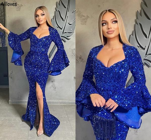 bell long sleeves dubai arabic materninty prom dresses for women royal blue glitter sequined special occasion evening gowns split trumpet fo, Black
bell long sleeves dubai arabic materninty prom dresses for women royal blue glitter sequined special occasion evening gowns split trumpet fo, Black