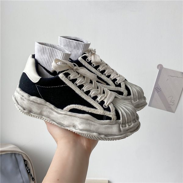 dress shoes women's canvas sneakers dirty student thick dissolving heels white lace up sports for women 230220, Black
dress shoes women's canvas sneakers dirty student thick dissolving heels white lace up sports for women 230220, Black