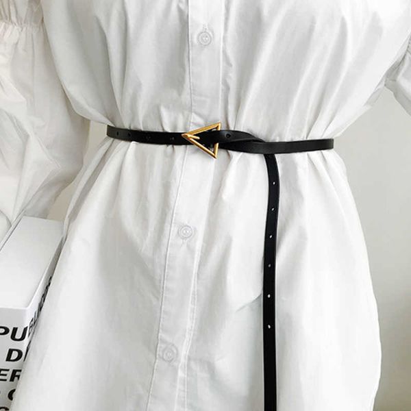 belts new women leather small knot thin belt metal round triangle buckle waist belts designer ladies dress decorative waistband j230220, Black;brown
belts new women leather small knot thin belt metal round triangle buckle waist belts designer ladies dress decorative waistband j230220, Black;brown