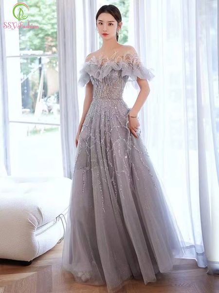 party dresses ssyfashion luxury long evening dress boat neck glittering sequins beading aline formal gowns for women vestidos de noche 23022, White;black
party dresses ssyfashion luxury long evening dress boat neck glittering sequins beading aline formal gowns for women vestidos de noche 23022, White;black