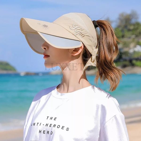 caps summer sun hat visor female scalable brim empty baseball cap uv protection beach sun visor hats for women, Blue;gray
caps summer sun hat visor female scalable brim empty baseball cap uv protection beach sun visor hats for women, Blue;gray