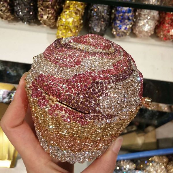 evening bags xiyuan multicolored small cupcake shape women crystal clutch purse bridal prom gift handbag wedding party bag 230220
evening bags xiyuan multicolored small cupcake shape women crystal clutch purse bridal prom gift handbag wedding party bag 230220