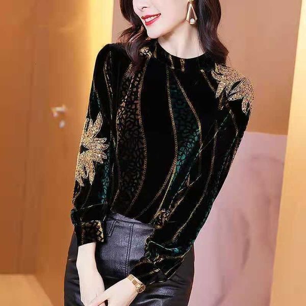 women's blouses shirts autumn winter women velvet ol shirt blouse female pullover half turtleneck bottom embroidery sequined clothing, White
women's blouses shirts autumn winter women velvet ol shirt blouse female pullover half turtleneck bottom embroidery sequined clothing, White