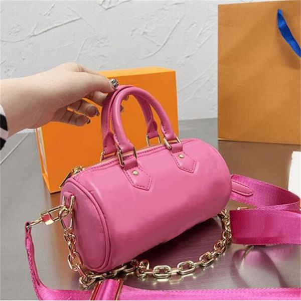 designer tote cylinder pillow crossbody bag women handbags purse genuine leather removable chain shoulder strap embroidered letters zipper c
designer tote cylinder pillow crossbody bag women handbags purse genuine leather removable chain shoulder strap embroidered letters zipper c