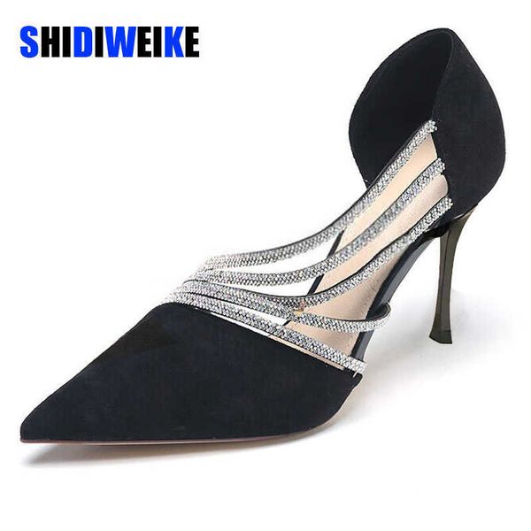temperament stiletto high heels women's summer new rhinestone pointed shoes trendy fashion ladies hollow ad3116 0220, Black
temperament stiletto high heels women's summer new rhinestone pointed shoes trendy fashion ladies hollow ad3116 0220, Black