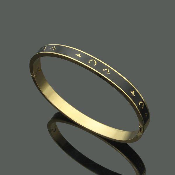 official website the same style cuff charm bracelets designer luxury fourleaf clover enamel dripping oil 18kgold v bangles for mens fashion, Golden;silver
official website the same style cuff charm bracelets designer luxury fourleaf clover enamel dripping oil 18kgold v bangles for mens fashion, Golden;silver