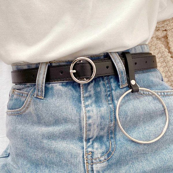 belts punk kid pu leather belts alloy round pin buckle pendant female designer waist belt jeans trouser decorative j230220, Black
belts punk kid pu leather belts alloy round pin buckle pendant female designer waist belt jeans trouser decorative j230220, Black