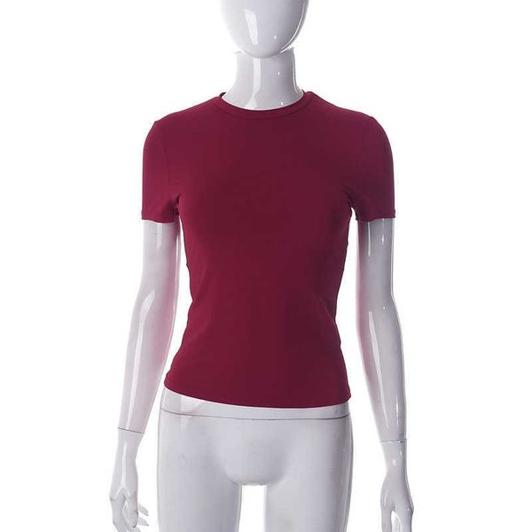 women's spring new solid round neck short sleeve basic t-shirt summer fashion shirts 671p1, White
women's spring new solid round neck short sleeve basic t-shirt summer fashion shirts 671p1, White