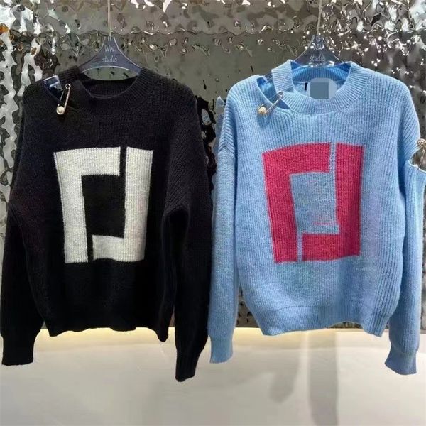 2023 women designers sweaters clothing knit crow neck fashion luxury brand sweater letter long sleeve clothing pullover long sleeve, White;black
2023 women designers sweaters clothing knit crow neck fashion luxury brand sweater letter long sleeve clothing pullover long sleeve, White;black