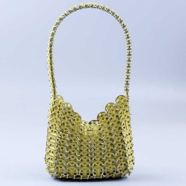 painted pink yellow aluminum sequin single handle bag handmade diy fashion handbag shoulder bag 230220
painted pink yellow aluminum sequin single handle bag handmade diy fashion handbag shoulder bag 230220