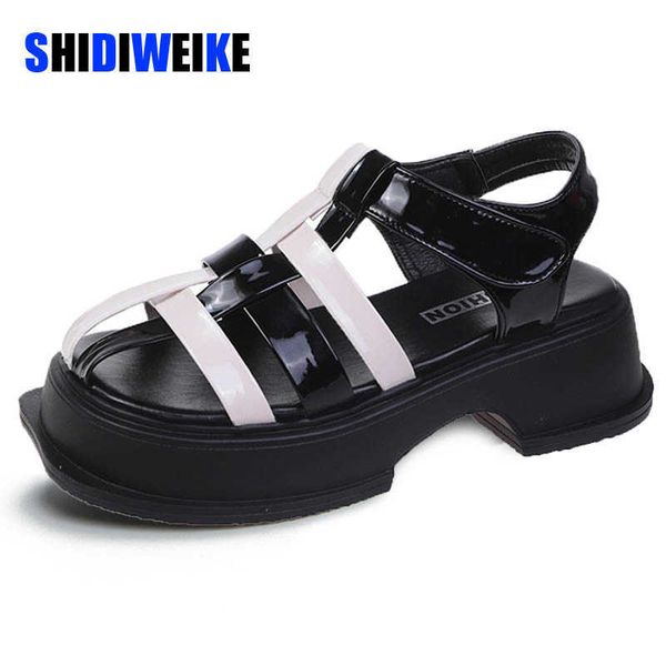 sdwk 5cm high heels sandals women luxury designer shoes 's summer thick sole combination platform 0220, Black
sdwk 5cm high heels sandals women luxury designer shoes 's summer thick sole combination platform 0220, Black