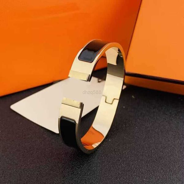 fashion bangles for women luxury enamel bracelet homme h letter gold plated jewelry mothers day ornaments mens silver color wide designer, Black
fashion bangles for women luxury enamel bracelet homme h letter gold plated jewelry mothers day ornaments mens silver color wide designer, Black