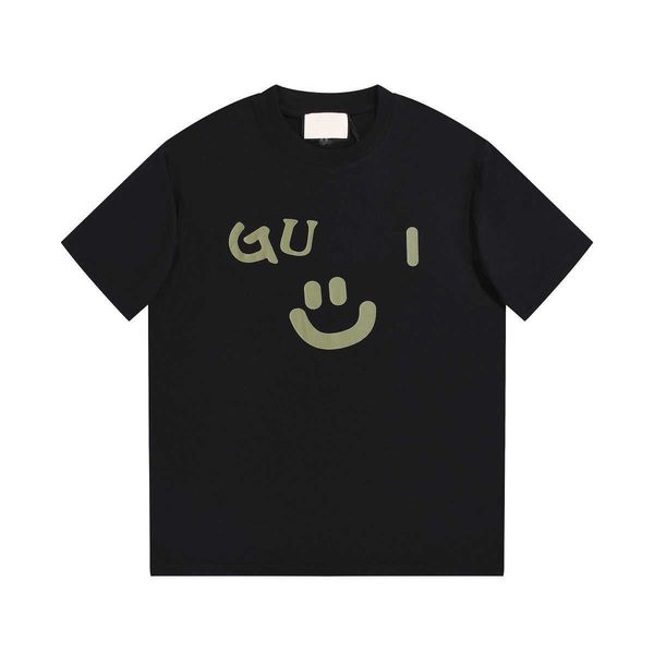 designer luxury guggi classic fashion trend spring and summer slogan smiling face printing short sleeve t-shirt loose couple half shirt, Black;brown
designer luxury guggi classic fashion trend spring and summer slogan smiling face printing short sleeve t-shirt loose couple half shirt, Black;brown