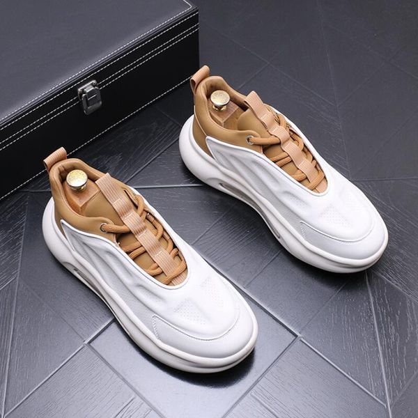 spring new breathable small white boots tide brand all-matching leisure men's thick soles heightening daddy shoes a6, Black
spring new breathable small white boots tide brand all-matching leisure men's thick soles heightening daddy shoes a6, Black