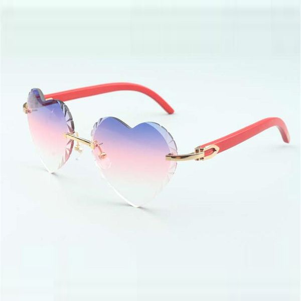 glasses sunglasses 8300687 with heart shaped cutting lens and red natural wooden temples size 58-18-135 mm, White;black
glasses sunglasses 8300687 with heart shaped cutting lens and red natural wooden temples size 58-18-135 mm, White;black