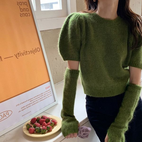 women's sweaters autumn style slouchy age reducing green knitted short design sense minority sleeve sweater women 230220, White;black
women's sweaters autumn style slouchy age reducing green knitted short design sense minority sleeve sweater women 230220, White;black