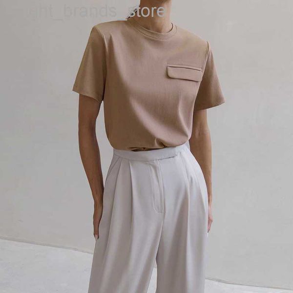women's t-shirt women's t-shirt 2023 summer casual solid t-shirts women fake pocket o-neck cotton short sleeve tees female basic l, White
women's t-shirt women's t-shirt 2023 summer casual solid t-shirts women fake pocket o-neck cotton short sleeve tees female basic l, White