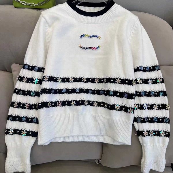 23ss brand designer striped sweater early spring new style handmade beading letter color matching age girl wind lotus leaf edge madcuffs wom, White;black
23ss brand designer striped sweater early spring new style handmade beading letter color matching age girl wind lotus leaf edge madcuffs wom, White;black