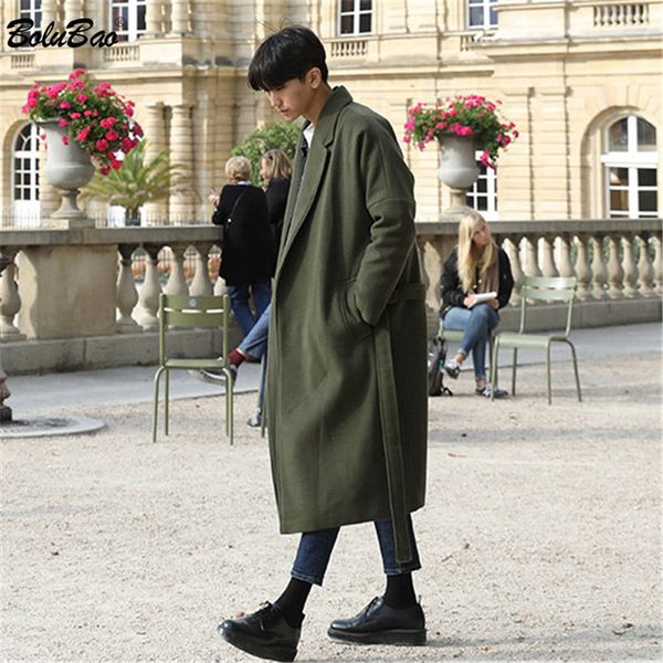 men's wool blends bolubao blend coats winter brand men fashion wild overcoat clothing solid color casual coat male 230217, Black
men's wool blends bolubao blend coats winter brand men fashion wild overcoat clothing solid color casual coat male 230217, Black
