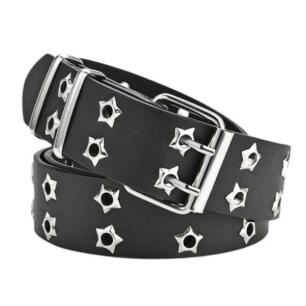 belts y2k star eye rivet belt double pin buckle man woman casual gothic puck pu leather waistband for jeans young girl j230220, Black;brown
belts y2k star eye rivet belt double pin buckle man woman casual gothic puck pu leather waistband for jeans young girl j230220, Black;brown