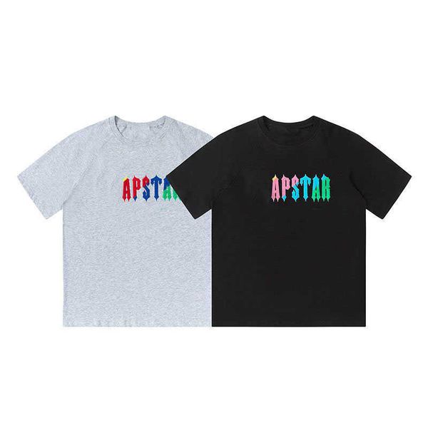 designer t shirt trap star colorful embroidery letter high street men's and women's loose leisure cotton short sleeve t-shirt, White;black
designer t shirt trap star colorful embroidery letter high street men's and women's loose leisure cotton short sleeve t-shirt, White;black