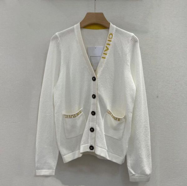 23ss new women's sweaters fashion hollow-out long sleeve women casual knitwear designer sweaters, White;black
23ss new women's sweaters fashion hollow-out long sleeve women casual knitwear designer sweaters, White;black