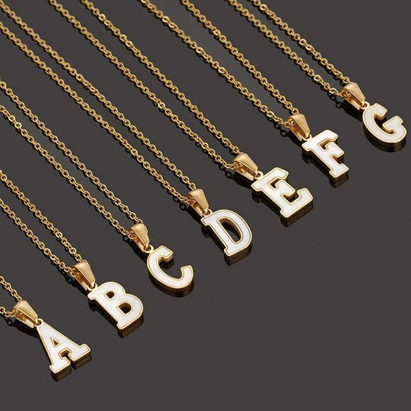 carlidana tarnish stainless steel letter a-z white shell pendant necklace for women gold color initials necklace wholesale, Silver
carlidana tarnish stainless steel letter a-z white shell pendant necklace for women gold color initials necklace wholesale, Silver