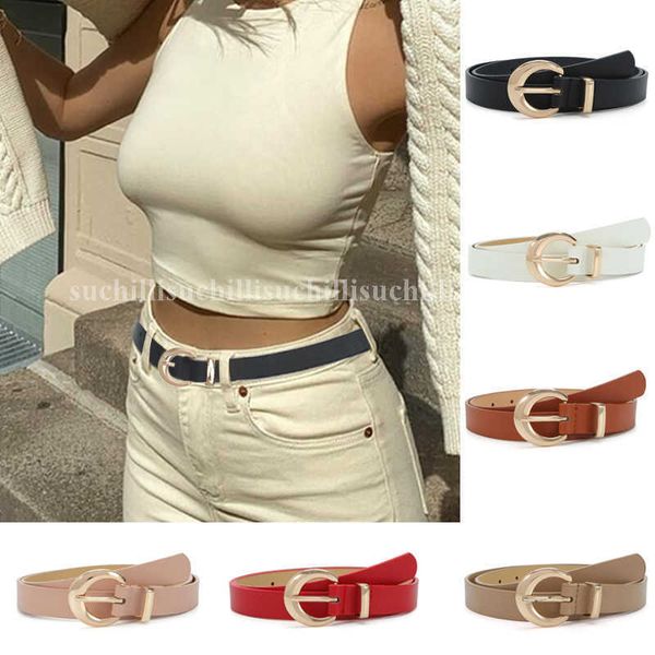belts 2023 women pu leather belts new simple metal buckle belt coat sweater jean pants waistband for lady luxury designer brand belt j230220, Black;brown
belts 2023 women pu leather belts new simple metal buckle belt coat sweater jean pants waistband for lady luxury designer brand belt j230220, Black;brown