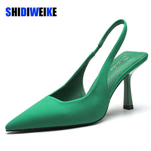 sdwk 9cm french green high-heeled women's pumps pointed toe shallow summer temperament ol office work shoes sapatos femininos 0220, Black
sdwk 9cm french green high-heeled women's pumps pointed toe shallow summer temperament ol office work shoes sapatos femininos 0220, Black