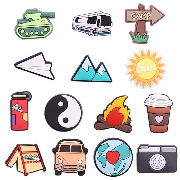 new arrival 30pcs earth outdoor camp coffee tree sun camera pvc cartoon shoe charms decoration buckle diy wristbands croc jibz, White;pink
new arrival 30pcs earth outdoor camp coffee tree sun camera pvc cartoon shoe charms decoration buckle diy wristbands croc jibz, White;pink