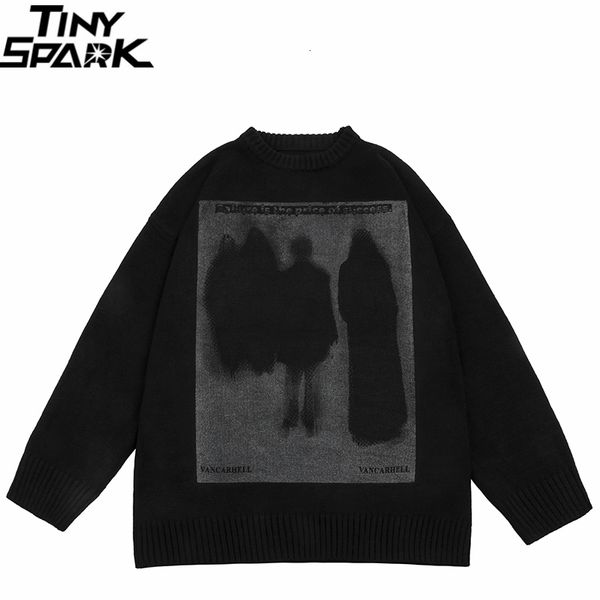 men s sweaters men harajuku streetwear knitted shadow graphic dark style pullover 2023 autumn cotton casual black hip hop 230220, White;black
men s sweaters men harajuku streetwear knitted shadow graphic dark style pullover 2023 autumn cotton casual black hip hop 230220, White;black
