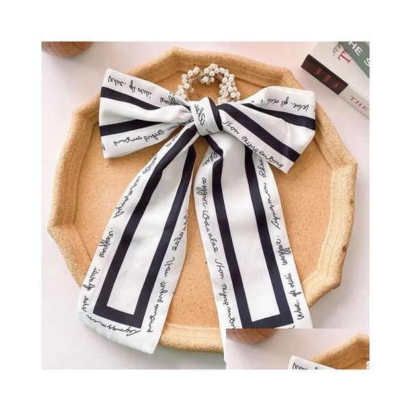 hair accessories long ribbon bow pearl elastic rubber bands for women girl floral print scrunchies ponytail holder ties 6pcs/ drop d dh5yi, Slivery;white
hair accessories long ribbon bow pearl elastic rubber bands for women girl floral print scrunchies ponytail holder ties 6pcs/ drop d dh5yi, Slivery;white