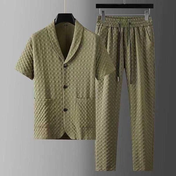 men's tracksuits short sleeve luxury shirt sports pants plus size two piece sets outfits men's suit summer casual loose aesthetic, Gray
men's tracksuits short sleeve luxury shirt sports pants plus size two piece sets outfits men's suit summer casual loose aesthetic, Gray