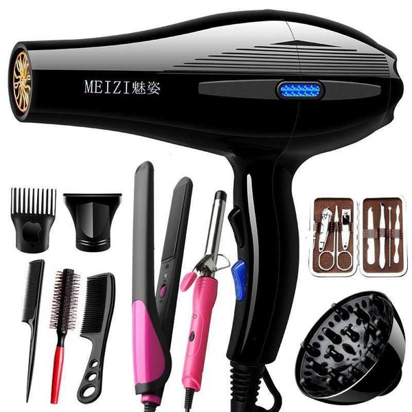 Image of Electric Hair Dryer 220v with EU American plug 1800W hot and cold air hair dryer hair salon and household styling tools hair dryer diffuser J230220