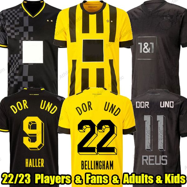 dortmunds soccer jerseys 2022 2023 bellingham reus haller adeyemi football shirt sule reyna brandt hummels black special jersey kids kit pal, Black;yellow
dortmunds soccer jerseys 2022 2023 bellingham reus haller adeyemi football shirt sule reyna brandt hummels black special jersey kids kit pal, Black;yellow