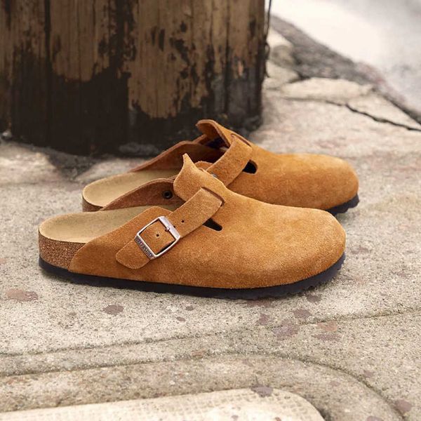 slippers factory designer birkinstocks slippers boken baotou sandals women wear boken leather cork half slippers, Black
slippers factory designer birkinstocks slippers boken baotou sandals women wear boken leather cork half slippers, Black