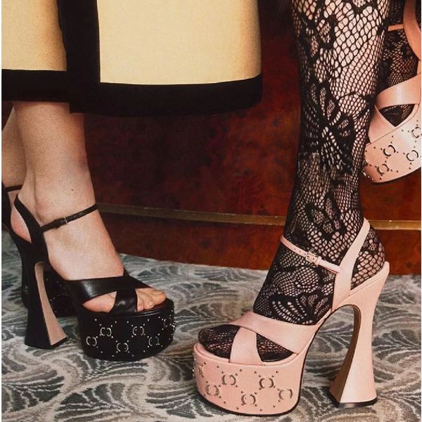 new sandals buckle sheepskin super high platform womens shoes dinner shoes 15.5cm luxury designer ankle strap formal shoe factory high heels, Black
new sandals buckle sheepskin super high platform womens shoes dinner shoes 15.5cm luxury designer ankle strap formal shoe factory high heels, Black