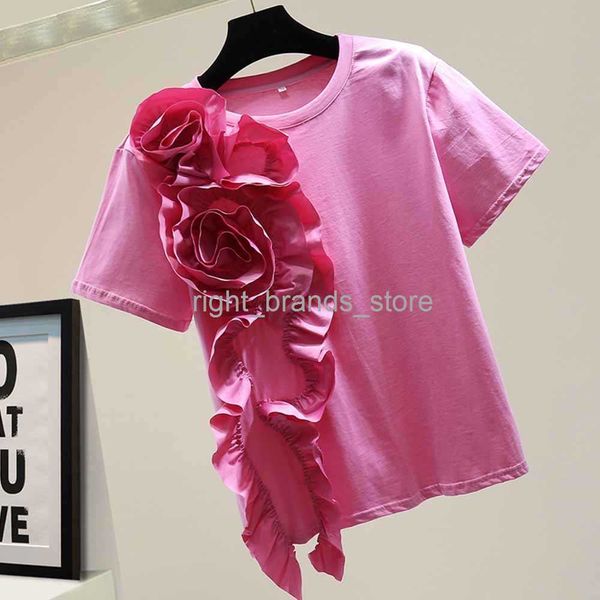 women's t-shirt women's t-shirt 3d big flower patchwork casual shirt for women o neck short sleeve loose shirts female summer clot, White
women's t-shirt women's t-shirt 3d big flower patchwork casual shirt for women o neck short sleeve loose shirts female summer clot, White