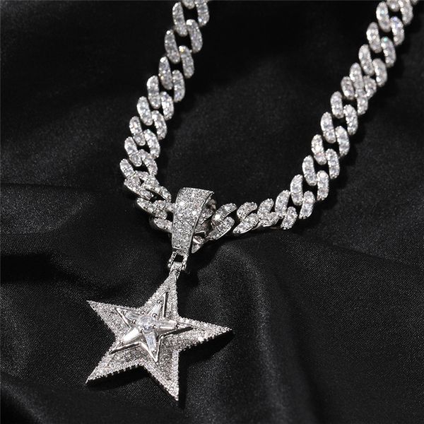 rotating five-pointed star pendant necklace luminous necklace, Silver
rotating five-pointed star pendant necklace luminous necklace, Silver