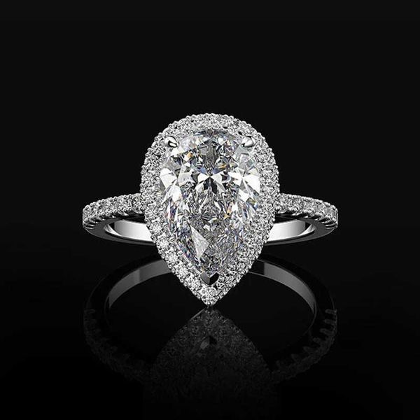 cao shi jewelry creative shining water drop shaped zircon wedding ring women's jewelry, Silver
cao shi jewelry creative shining water drop shaped zircon wedding ring women's jewelry, Silver