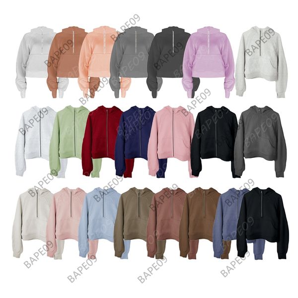 autumn winter yoga hoodie scuba lululemens womens plus velvet thickening jackets hoodys sports half zipper terry designer sweater cing loose, Black
autumn winter yoga hoodie scuba lululemens womens plus velvet thickening jackets hoodys sports half zipper terry designer sweater cing loose, Black