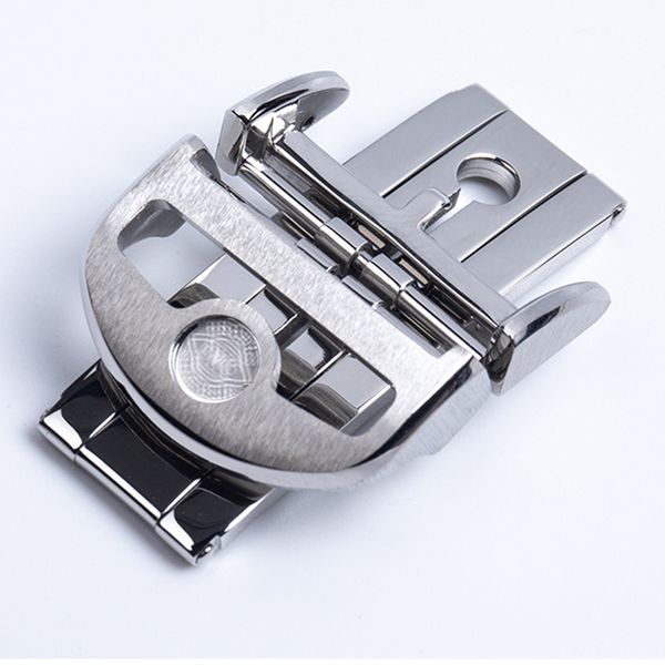 18 mm silver color double folding deployment clasp for iwc rubber leather watch band strap, Black;brown
18 mm silver color double folding deployment clasp for iwc rubber leather watch band strap, Black;brown