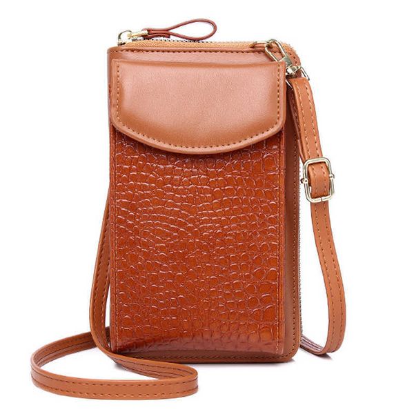cross body women bag shoulder s female handbags wallet card s messenger crocodile pattern coin purse mobile phone sac y2302
cross body women bag shoulder s female handbags wallet card s messenger crocodile pattern coin purse mobile phone sac y2302